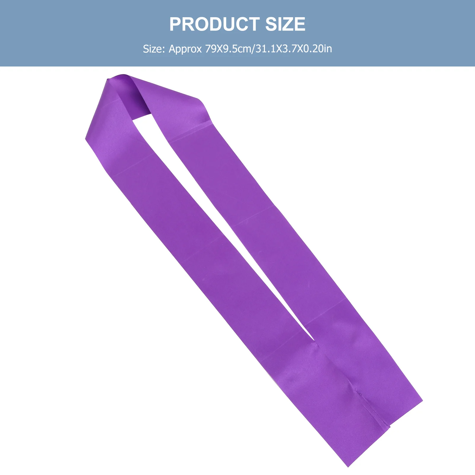 Purple Satin Plain DIY Sash Birthday Shower Hen Party Pageant Blank Ceremony Strip 79x95cm Customizable Decoration