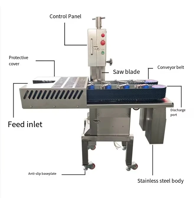 Pig Trotter Half‑Cutting Machine Motor‑Powered Pig Leg Splitter Meat Processing Butchery Equipment