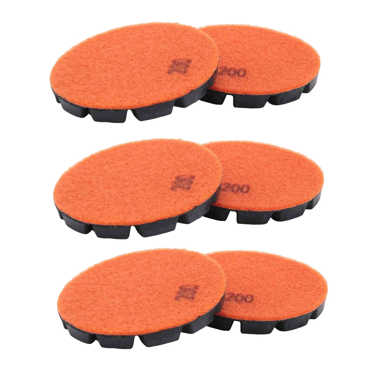 

6 PCS Diamond Floor Polishing Pads Resin Bond Terrazzo Floor Diameter 4 Inch, 200 Grit