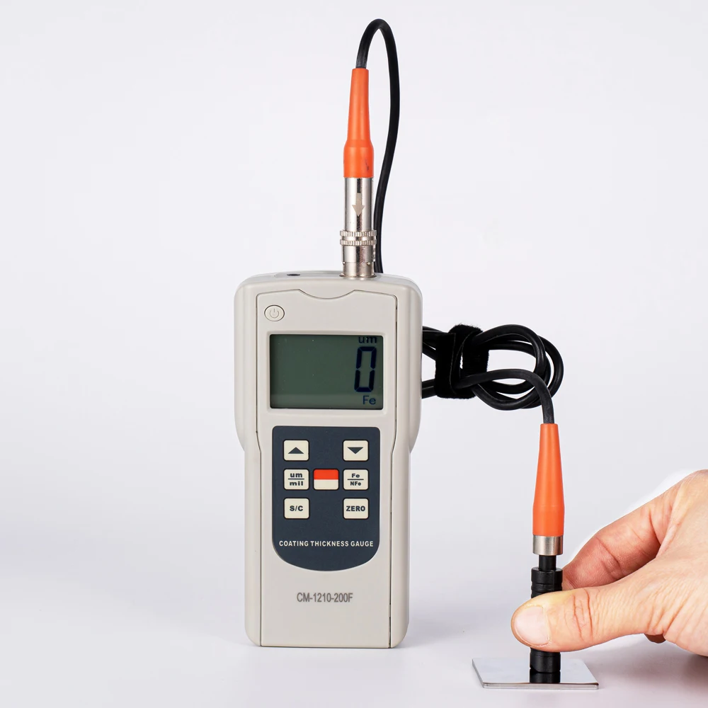 Digital Coating Thickness Gauge AC-112-200F Miniature Coating Thickness Gauge F Type NF Type Range 0um ~ 200um