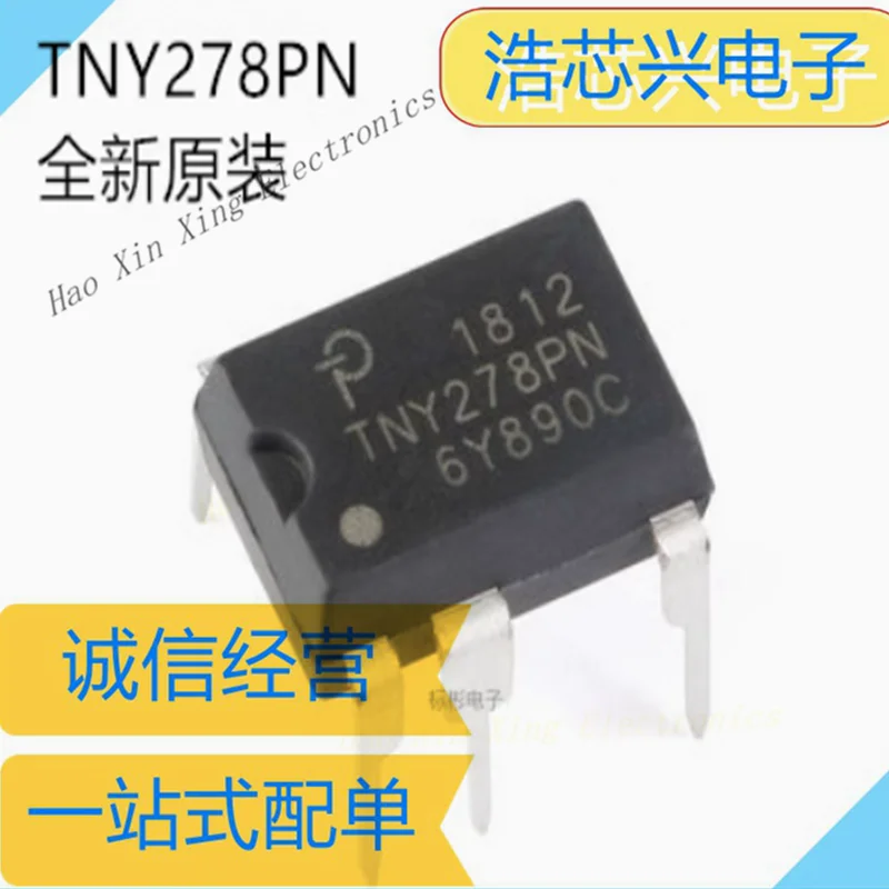 5pcs -20pcs TNY278PN AC/DC Converter In-line DIP7 21.5W 85-265 VAC 28W/230 VAC   New Original