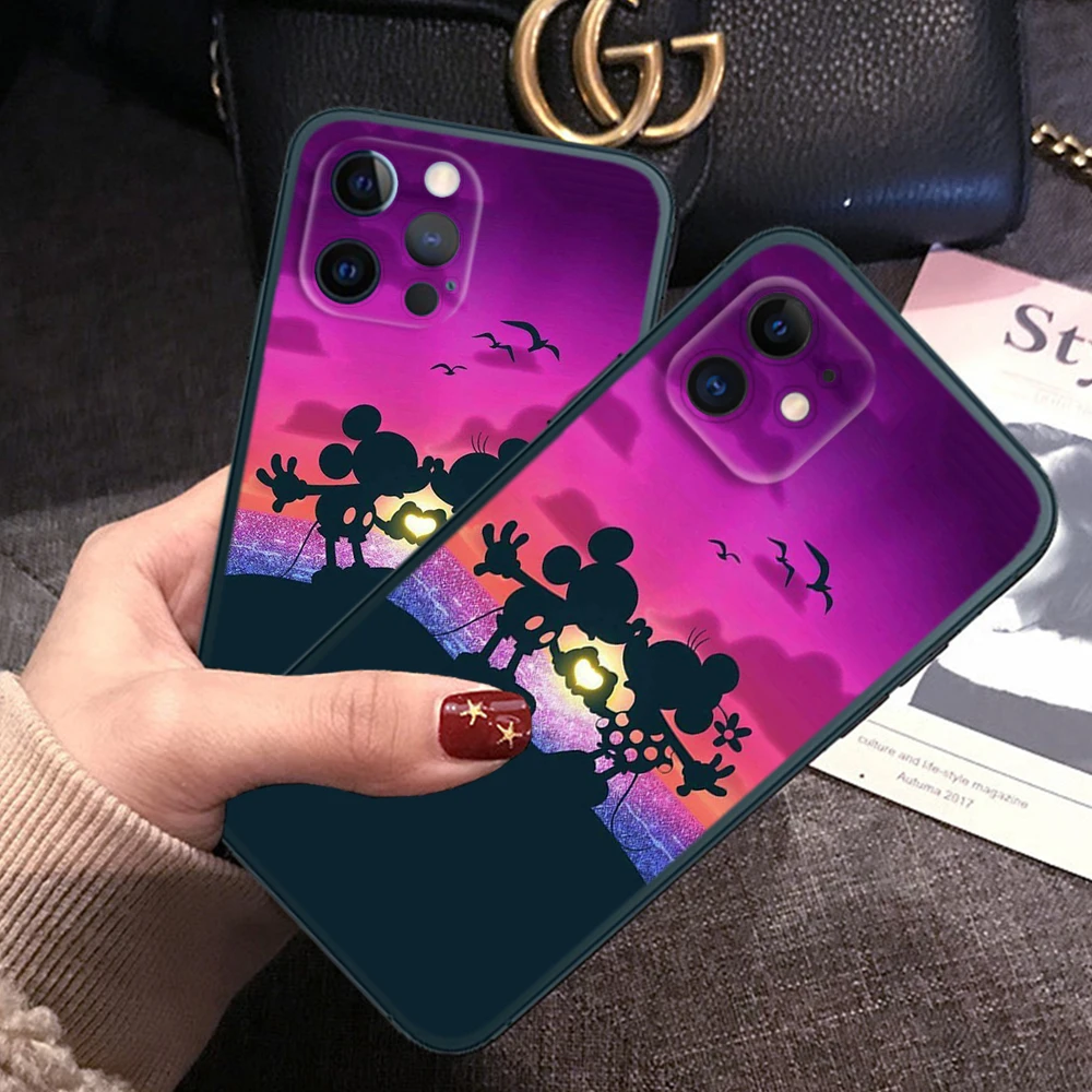 Z123 Mickey Minnie Soft Case for Samsung A13 A20 A30 A20S A21S A22 A30S A31 A32 A33 A42 A50 A50S A51 A52 A53 A71 A73 A81 A91