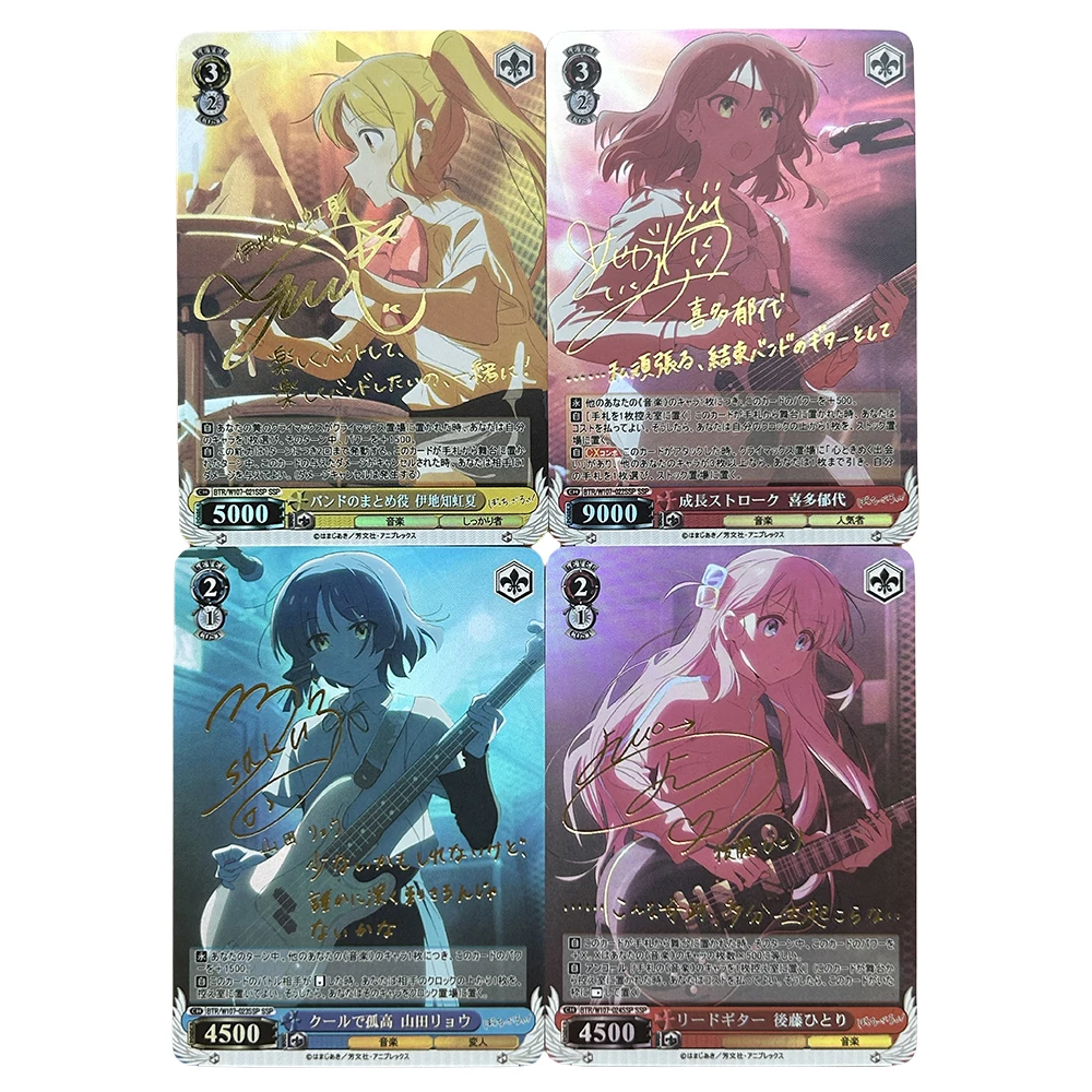 Anime Weiss Schwarz DIY ACG Gotoh Hitori Yamada Ryo karta kolekcjonerska chłopcy gry zabawki świąteczne prezenty urodzinowe gry planszowe