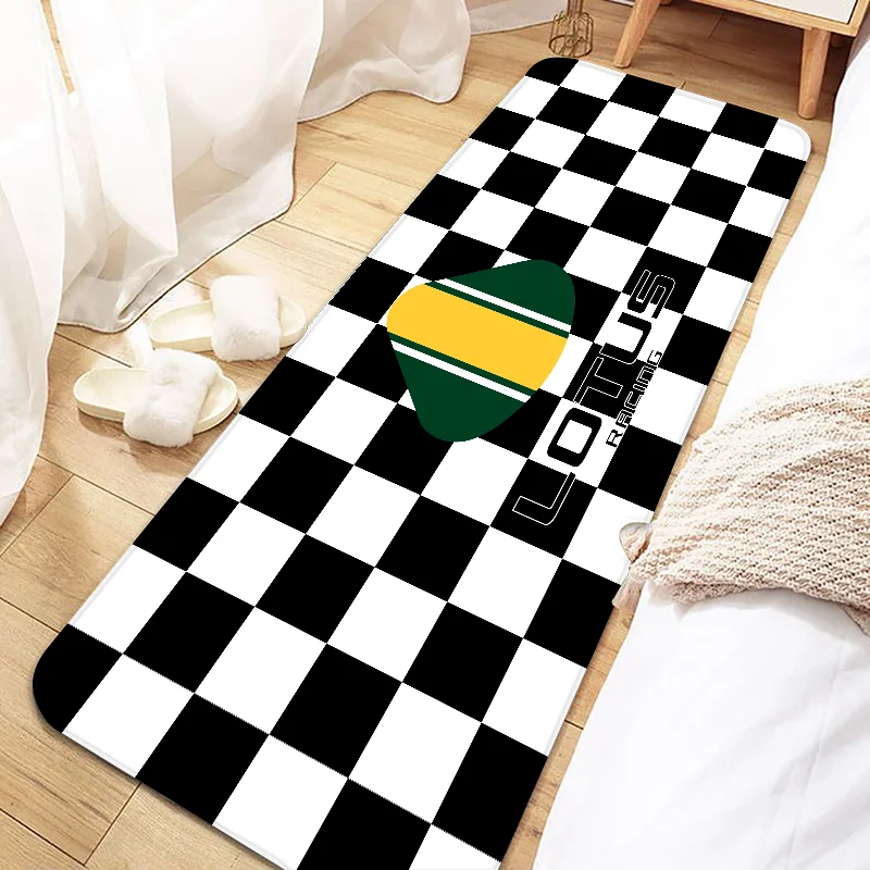 F1 Racing L-lotus Door Mat Entrance Non-slip Doormat Washable Kitchen Carpet Living Room Hallway Rugs Bathroom Bath Door Mats