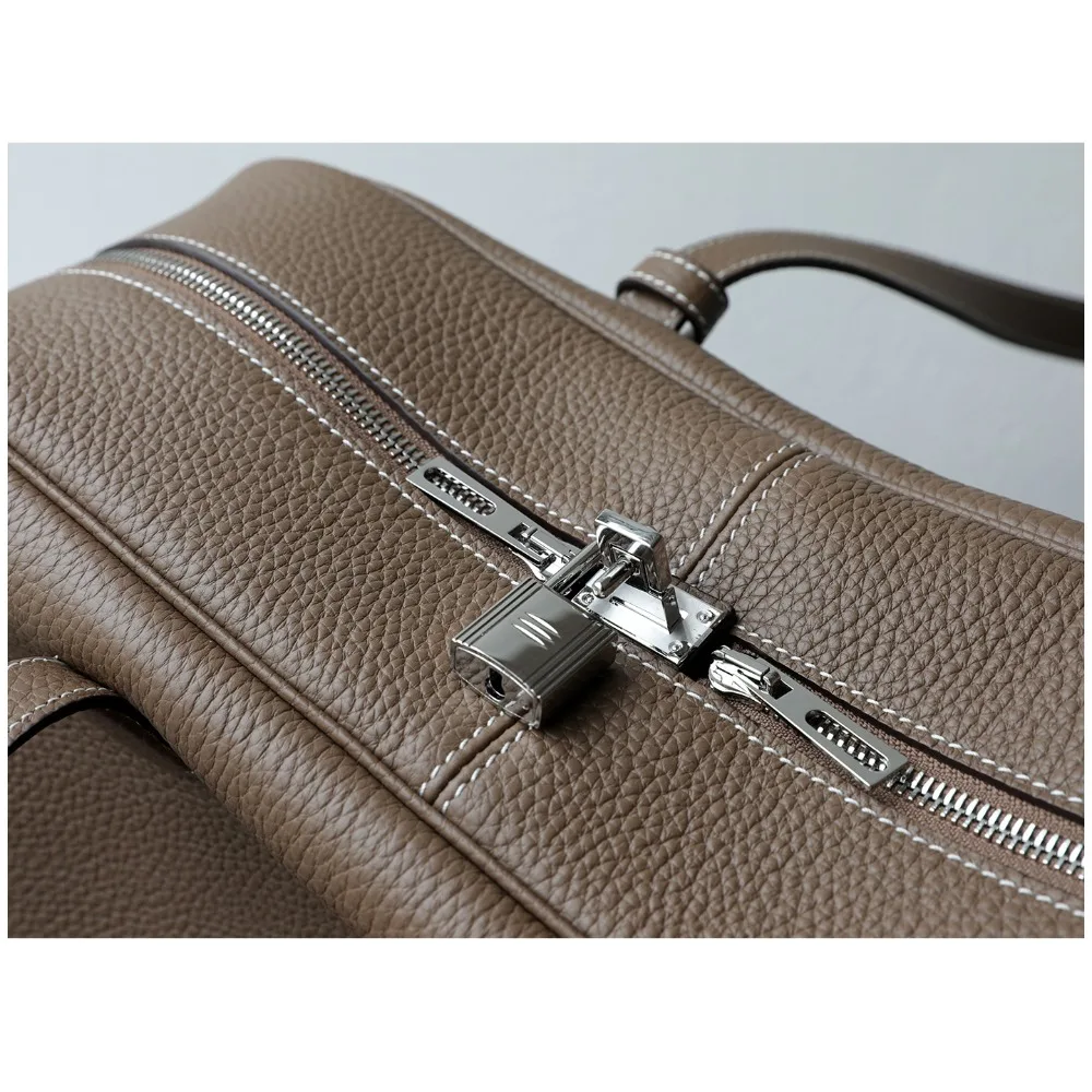 قسط بسيط الطبقة الأولى جلد البقر بوسطن جلد طبيعي المرأة حقيبة سعة كبيرة البولينج الإبط حقيبة المحمولة حقيبة ساعي #4