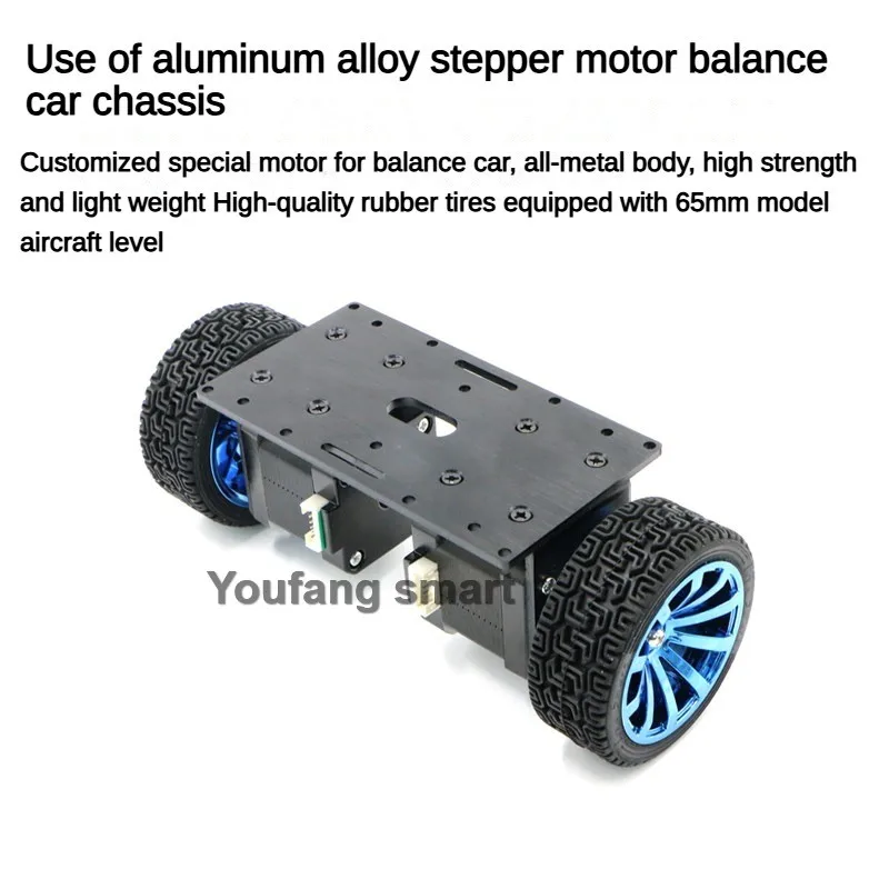 Robot Auto-Bilanciante 2WD con Motore Stepper Assemblato, 2 Strati, Regolazione PID, Robot Carrello LQR, Robot Bilanciante Programmabile