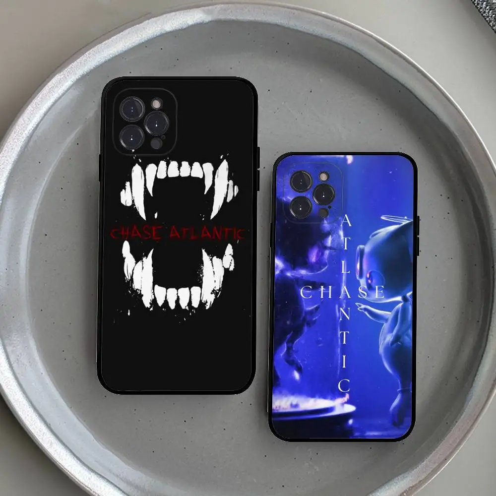شعبية الفرقة C-Chase A-أتلانتيك جراب هاتف آيفون 16 15 14 13 12 11 17 برو ماكس البساطة الظهر حافظة ناعمة من البولي يوريثان