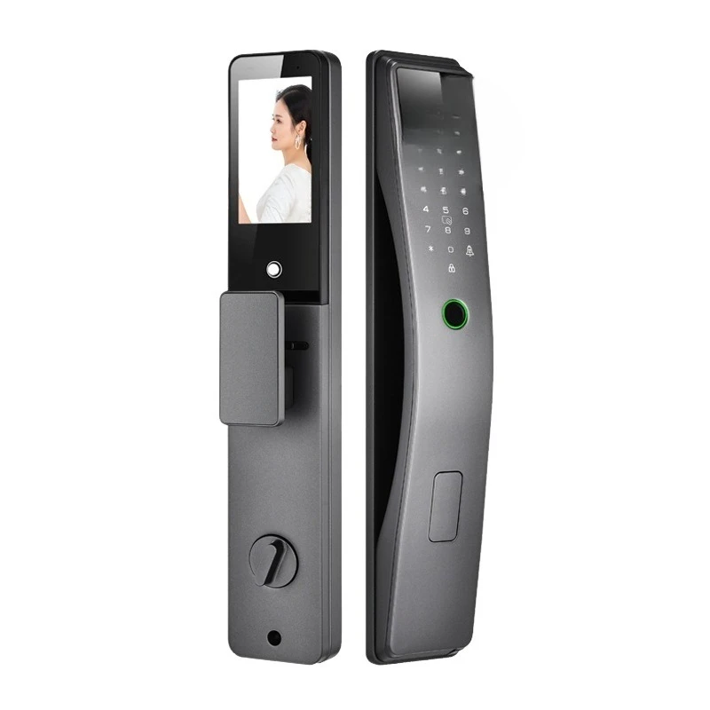 Electronic intelligent entry door lock anti-theft door visual automatic indoor