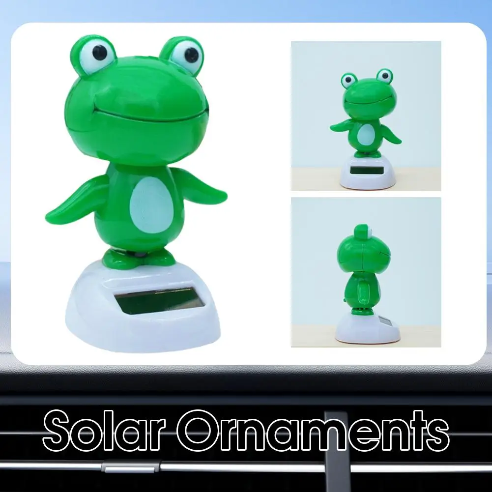 Car Solar Powered Shaking Decoration Gift Car Big Ornament Interior Automotive Supplies Eyed B7g3