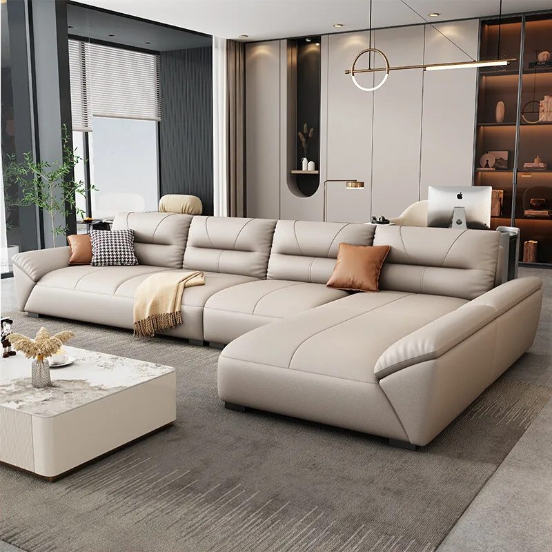 

Nordic leave-in technology cloth sofa small apartment living room Italian minimalist three-proof fabric sofa straight row prince