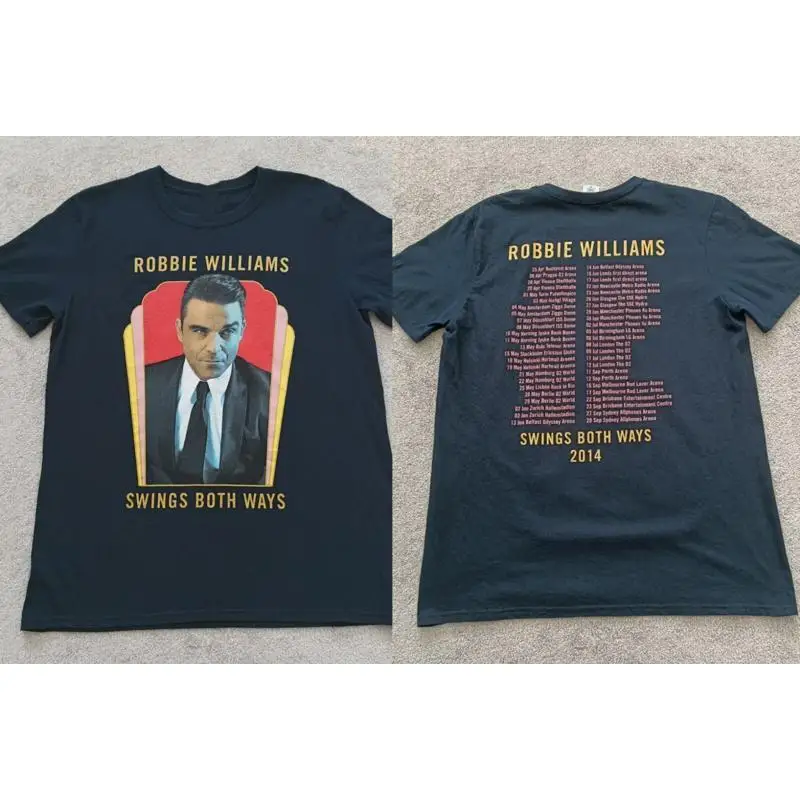 New Robbie Williams 2014 Tour For Fans S 5XL T Shirt SS304