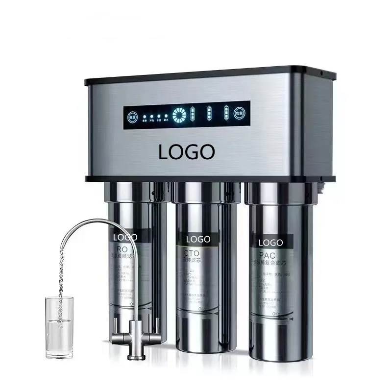 Electric 5-Stage Tankless Food-Grade Stainless Steel RO Water Purifier 400G 600G Reverse Osmosis System Hotel Water Filter