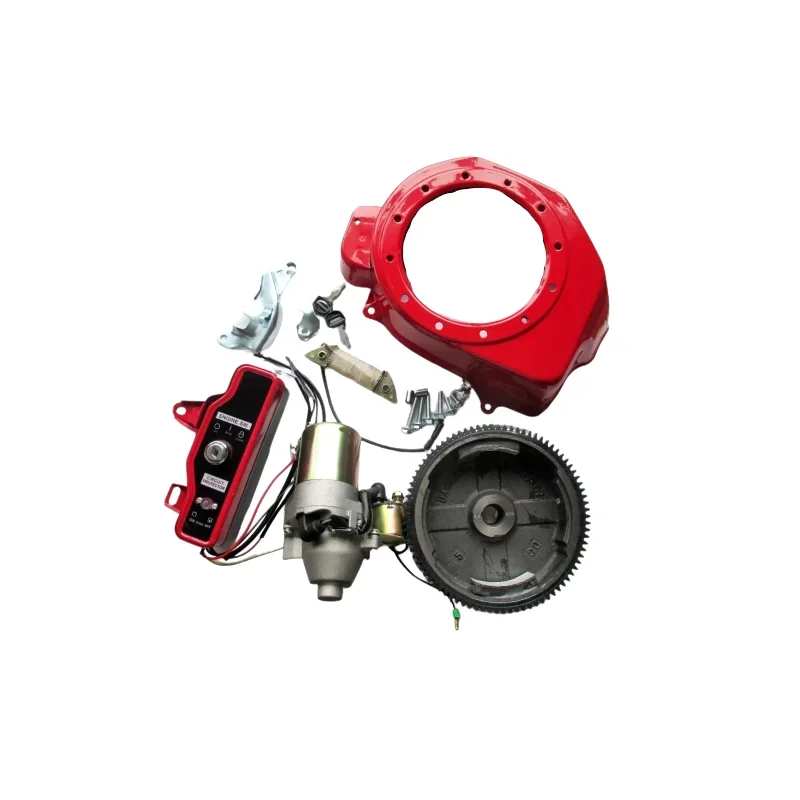 ELECTRIC START KITS GX160   GX160 GX200 5.5HP 6.5HP 7HP 2KW 3KW GENERATOR HOUSING STARTER MOTOR FLYWHEEL CHARGE COIL