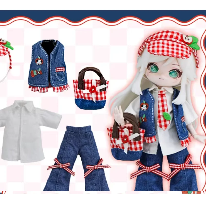 

Come4free12 Bjd Детская одежда Серия десертов Яблоко Собака Пирог Детская одежда Юбка Комплект одежды для куклы Серия одежды для кукол Сменная