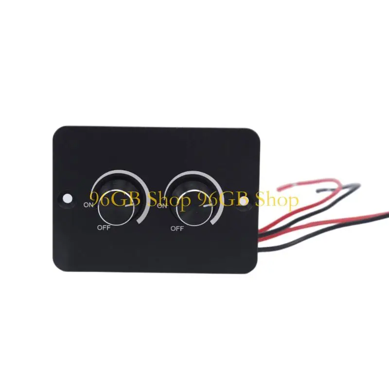 96GB 2-Knob Yacht Cabin Light Dimmer Panel for Interior Spaces Daily