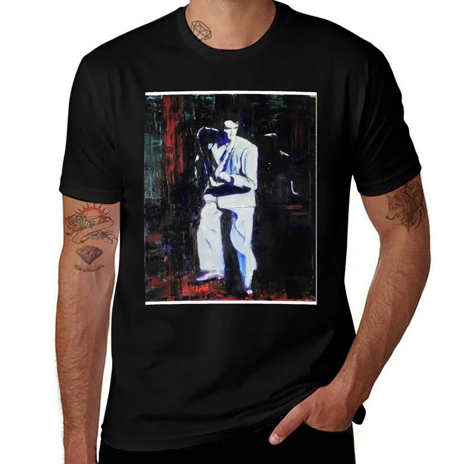 

Portrait of David Byrne, Talking Heads - Stop Making Sense! T-Shirt affliction shirts heavyweights funny t shirts men