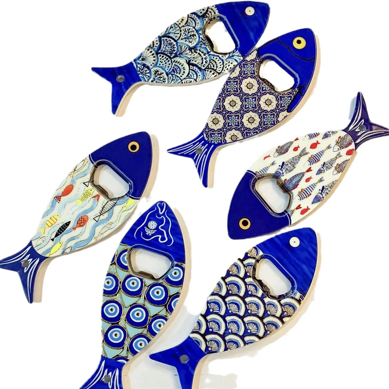 1Pc Fish Beer Bottle Opener Kitchen Living Room Refrigerator Sticker Decoration Christmas Gift