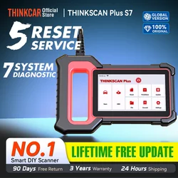 THINKCAR Thinkscan Plus S7 S6 S4 Obd2 Scanner Car Diagnostic Tools Automotivo Scanner Auto Diagnosis Tool Code Reader 28 Resets