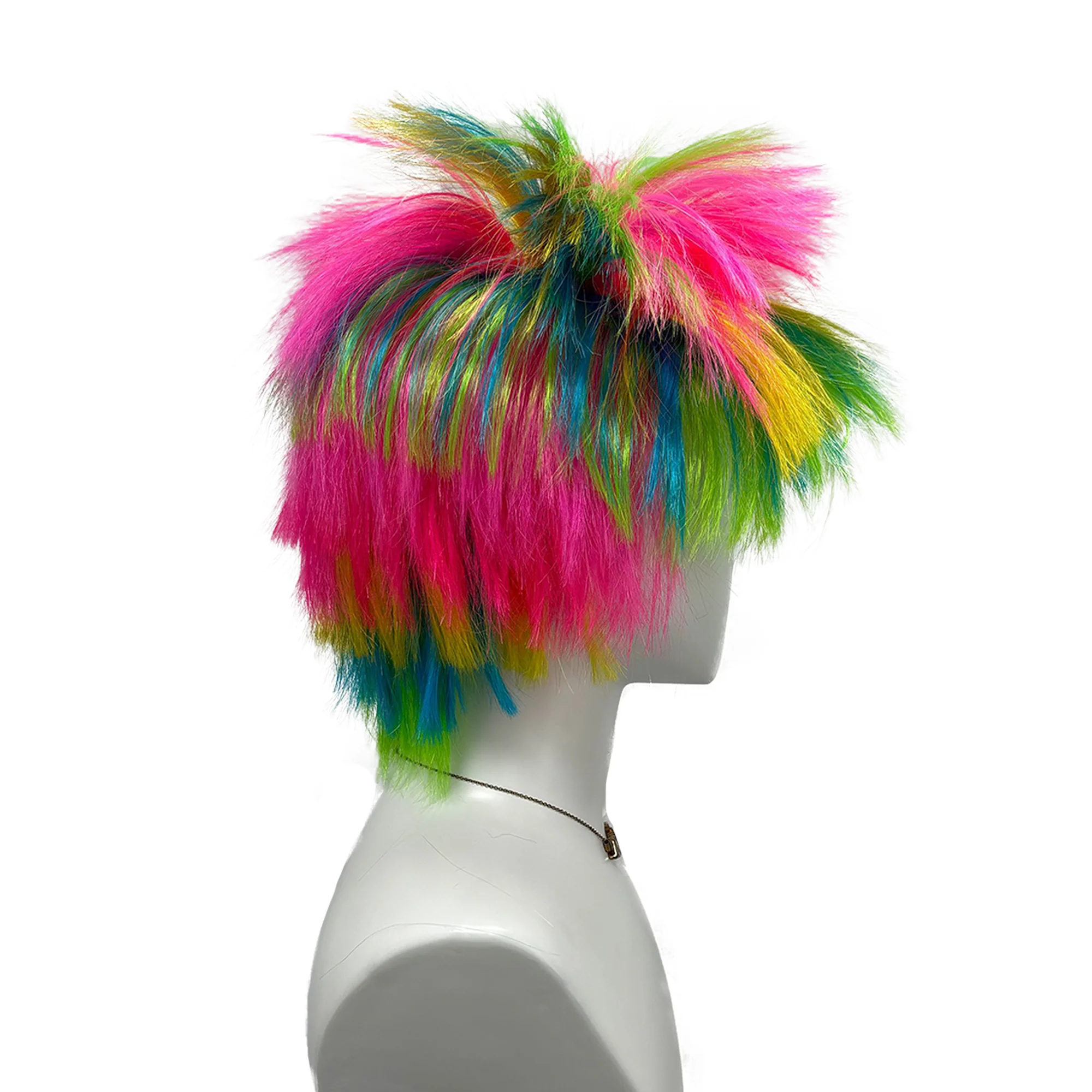 Trick colorful dress up wig explosion head hedgehog-inspired style head modeling wigs for costume party Halloween cosplay gifts