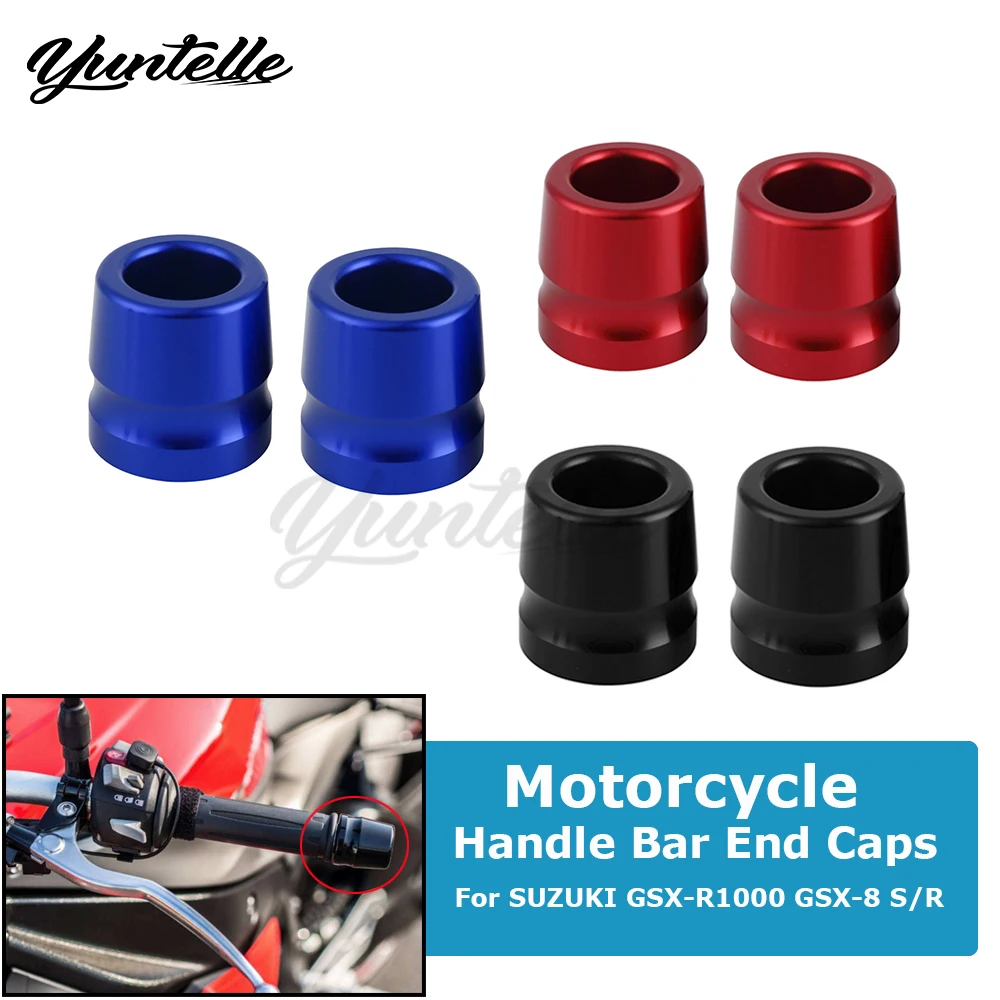 

CNC Handle Bar End Caps Grip Cover For SUZUKI GSX-R1000 GSXR 1000R GSX-8 S R DL800 V-Strom 800 2017-2025 Motorcycle Accessories