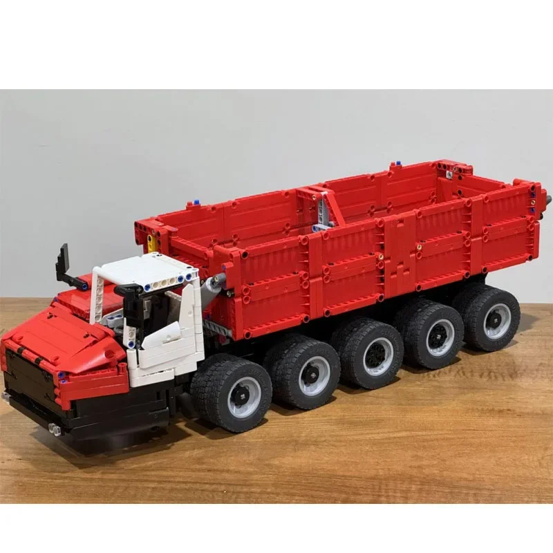 MOC-29987 Red New Cargo Transport Truck TH.680 Manual Version Building Block Model1512Parts Boys Kids Building Blocks Toys Gifts