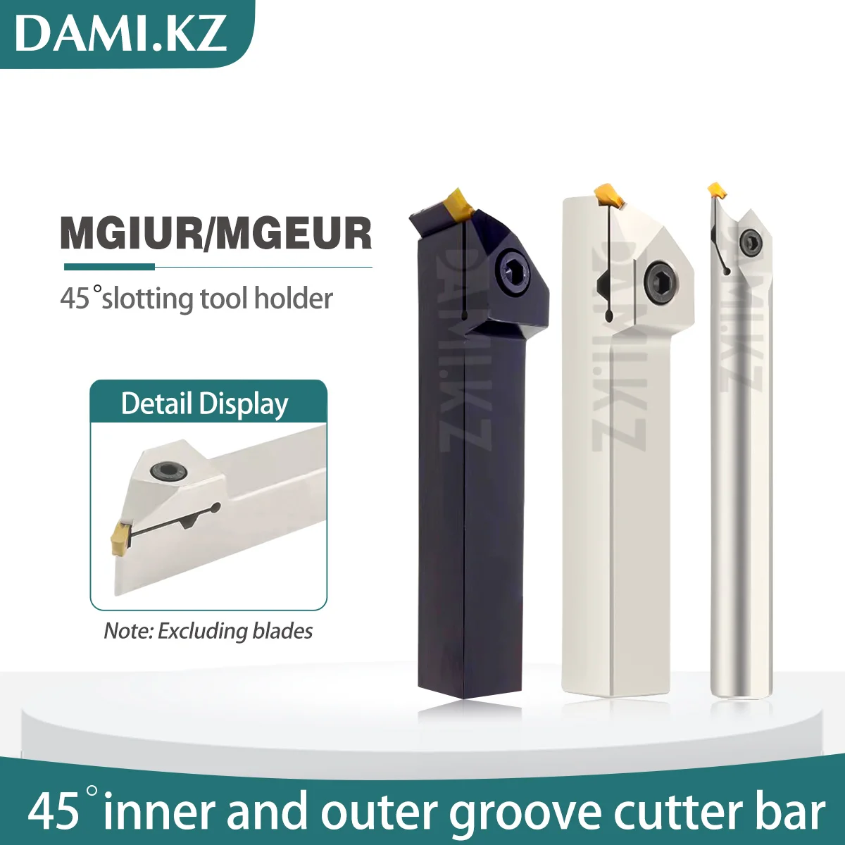 

CNC Tool Holder 45 Degree MGEUR/MGIUR/KTGFR Profile Outer Diameter Groove Cutting Lathe Machining Tool Holder With Double Headed