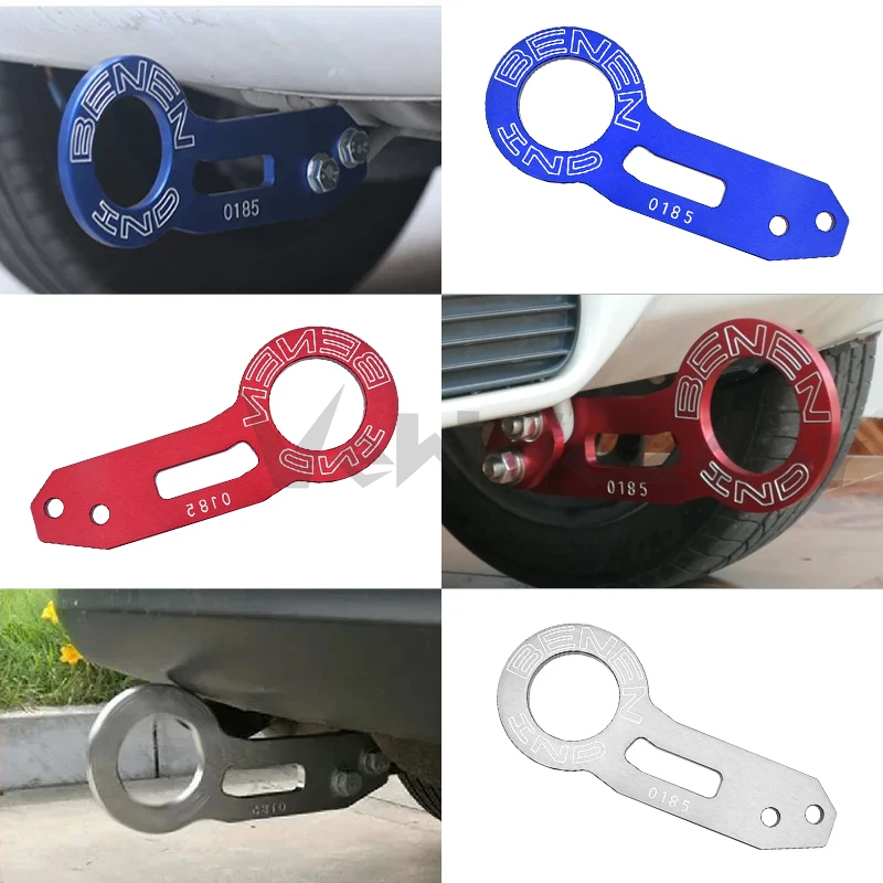 Universal Racing  Aluminum Alloy Rear Tow Hook JDM Modified Tow Hook for Honda Civic Trailer Hitch Accessories