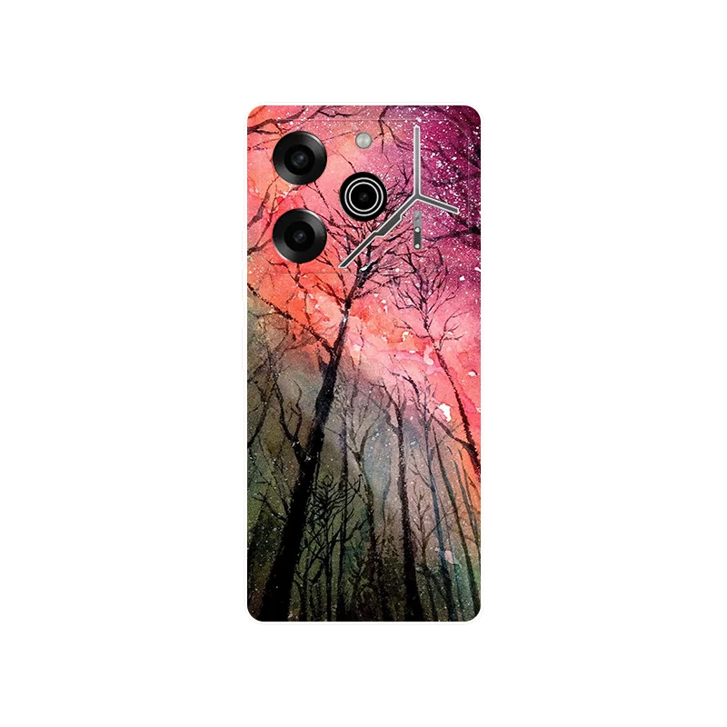 لغطاء Tecno Pova 6 Pro 5G Case 5G  الموضة  فتاة  زهرة  مصد سيليكون ناعم  غطاء خلفي لهاتف Tecno Pova 6 Pova6 Pova6 Neo Pova6Pro  أغطية الهاتف
