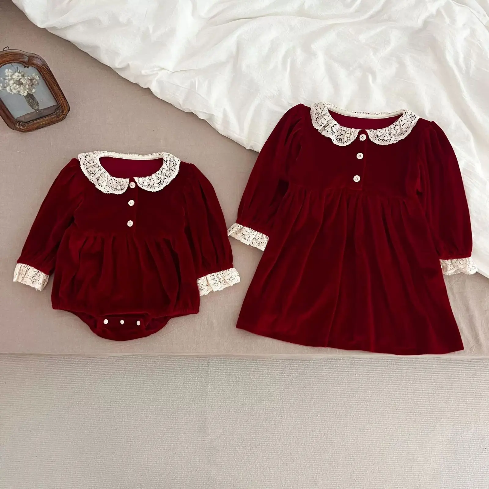 BabyRuffle Satin Finish Fashion Holiday Autumn Winter Wear for Kids