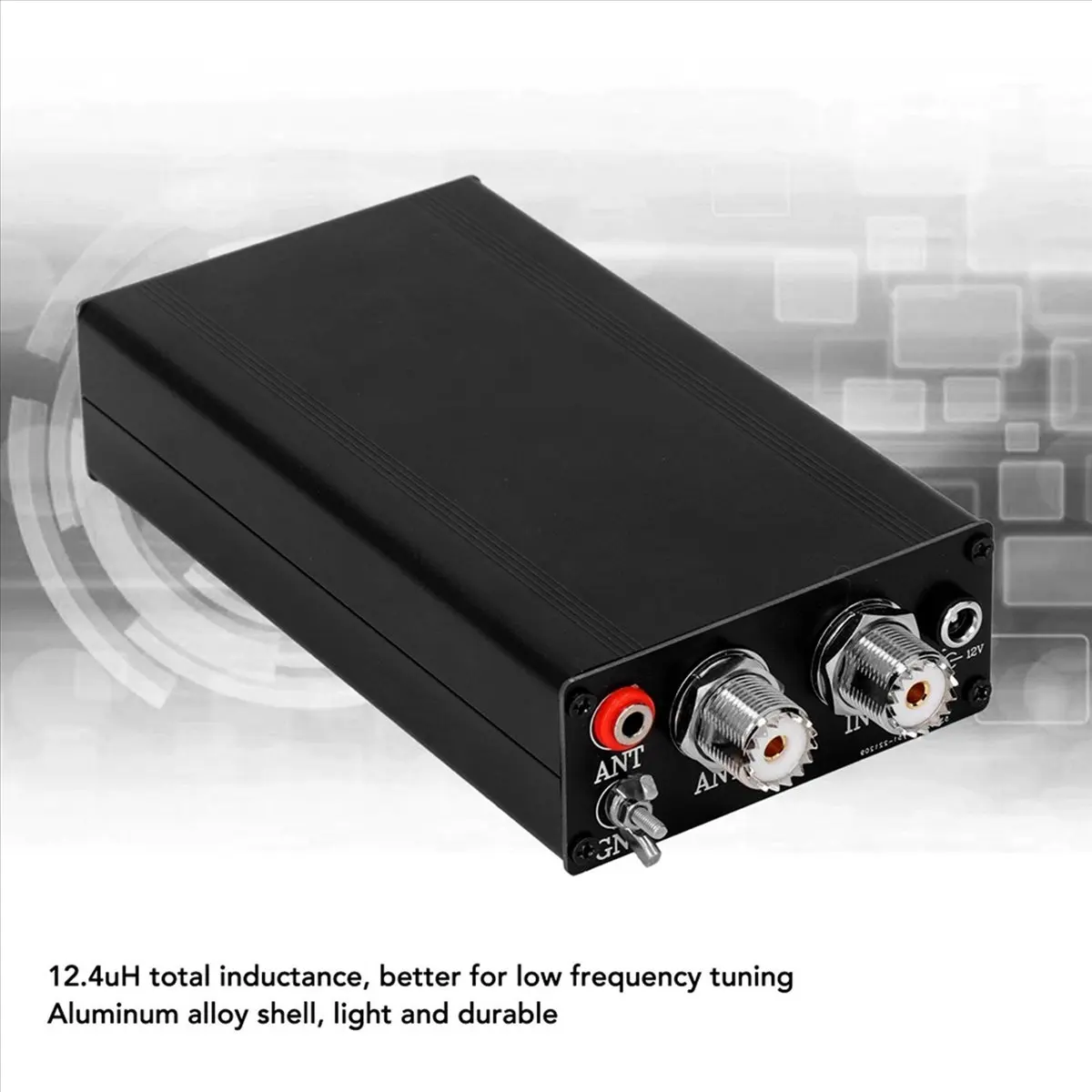 ~!DTD697-Oct.ATU-130 1.8‑50MHz 200W Micro-Shortwave Automatic Antenna Tuner 10‑15VDC Organic Light Emitting Diode Display