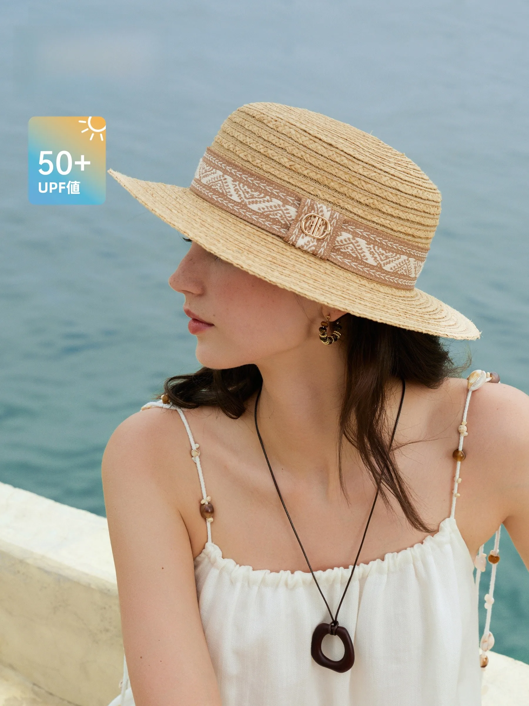 chapeau-de-paille-pour-femme-elle-protection-solaire-estivale-bord-plat-style-plage-et-campagne-taille-ajustable-protection-uv-upf50