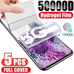 5Pcs Hydrogel Film For Xiaomi Redmi Note 15 Pro 14 13 12 11 11S 10 9 15C 14C Screen Protectors For Poco X7 M7 F7 X6 X5 M6 M5S M4
