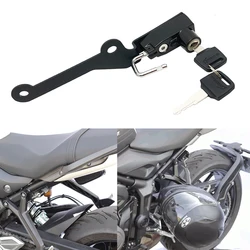 Motorcycle Accessories Helmet Lock Mount Hook Keys Aluminum Locking Fit For Trident 660 trident660 2021 2022