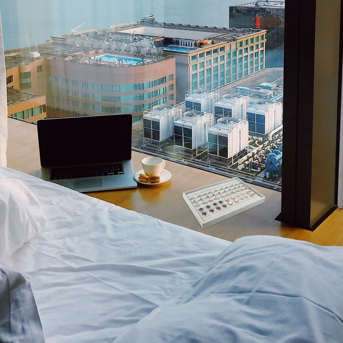 

1Pcs Premium Material Jewelry Display Tray Smooth Surface Space Saving Home Decoration Organizer Jewelry Display Tray