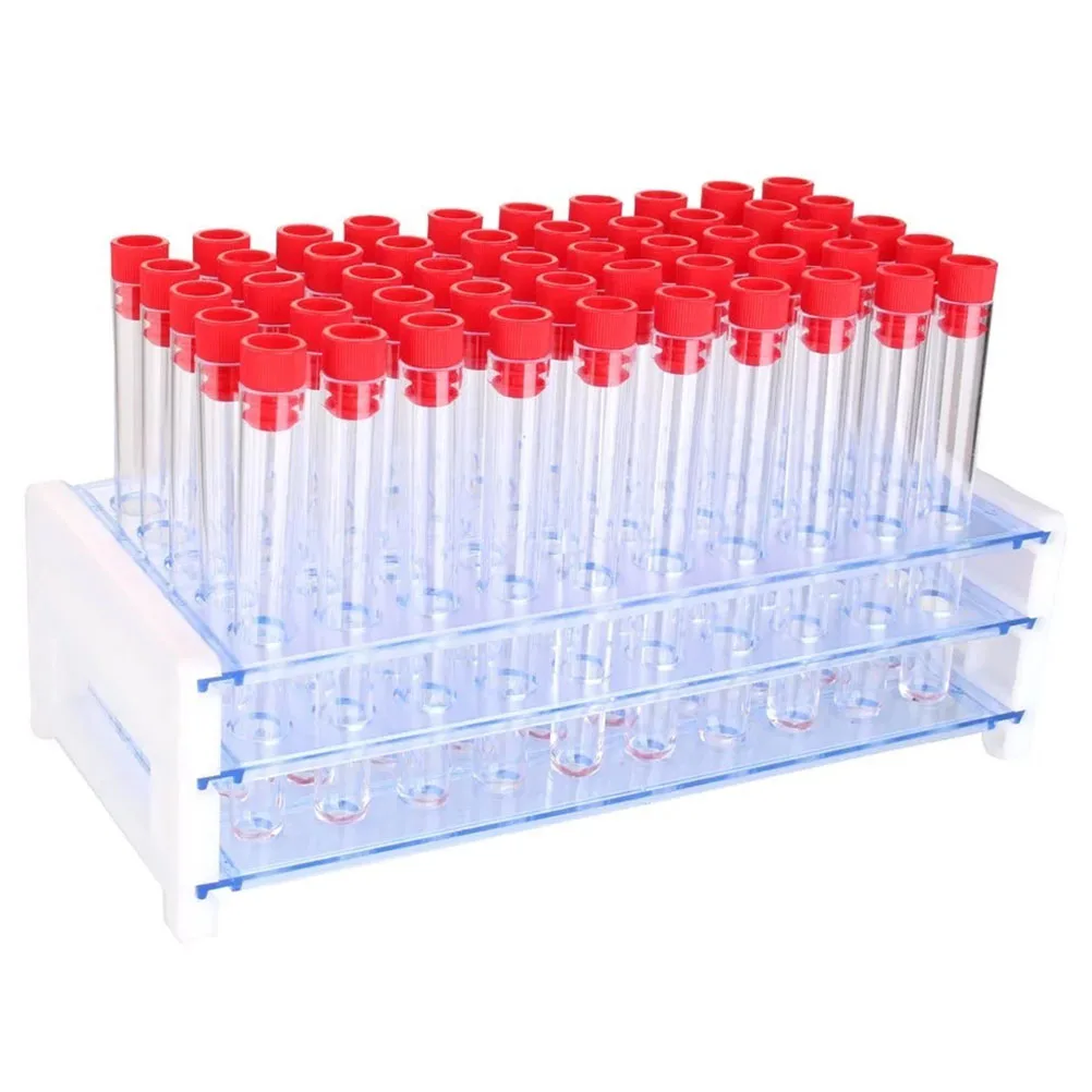 

1pc Test Tube Rack -Tier Holder 40-Hole Stand For 18Mm Tubes Laboratory Tool Organizer Storage Holder Stand