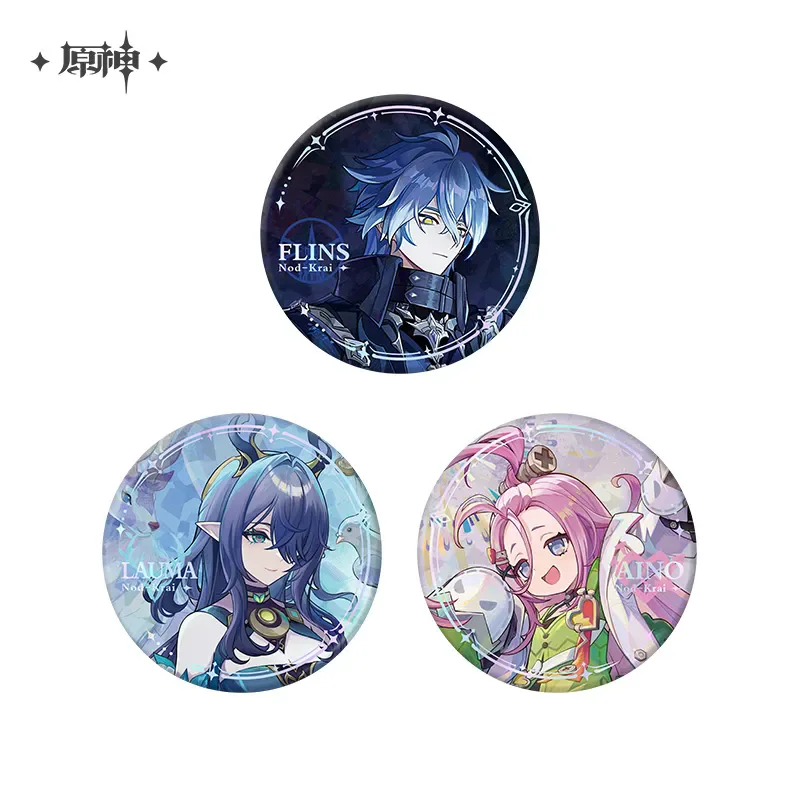 

[Genuine] miHoYo Game Genshin Impact Nod-Krai Series Badge Acrylic Standee Aino Lauma Flins Cartoon Accessory Cosplay Xmas Gifts