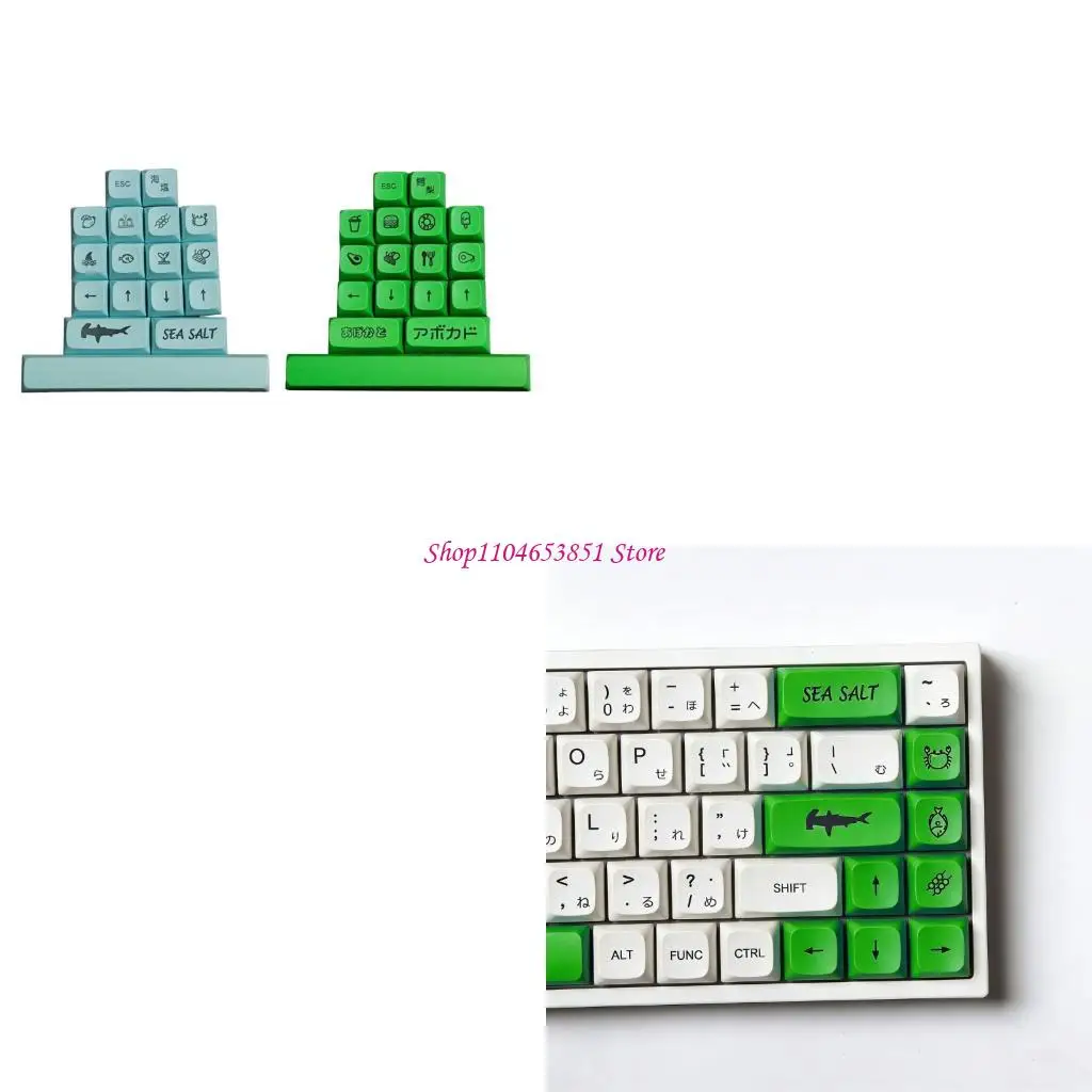 17Keys Keycap PBT Dye Sublimation Bees Cap XDA Profile Cover for DIY