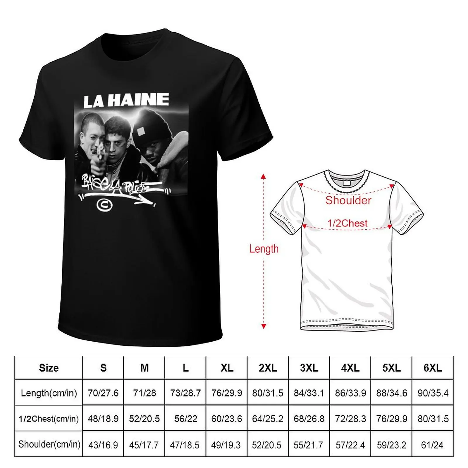 La Haine L’Odio Gifts T-Shirt tees summer top street wear anime figures cotton t shirt men image 6
