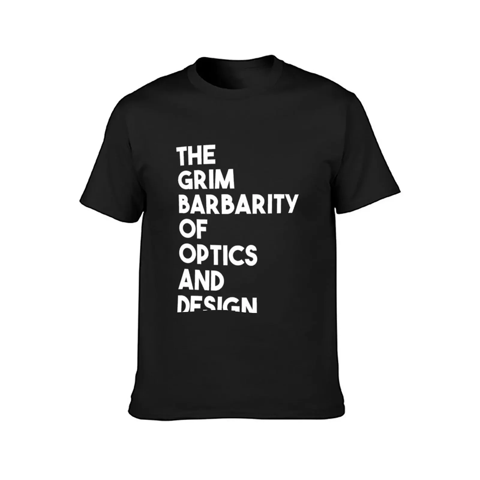 Grim Barbarity of Optics and Design T-Shirt anime clothes anime boys animal print blanks mens clothing