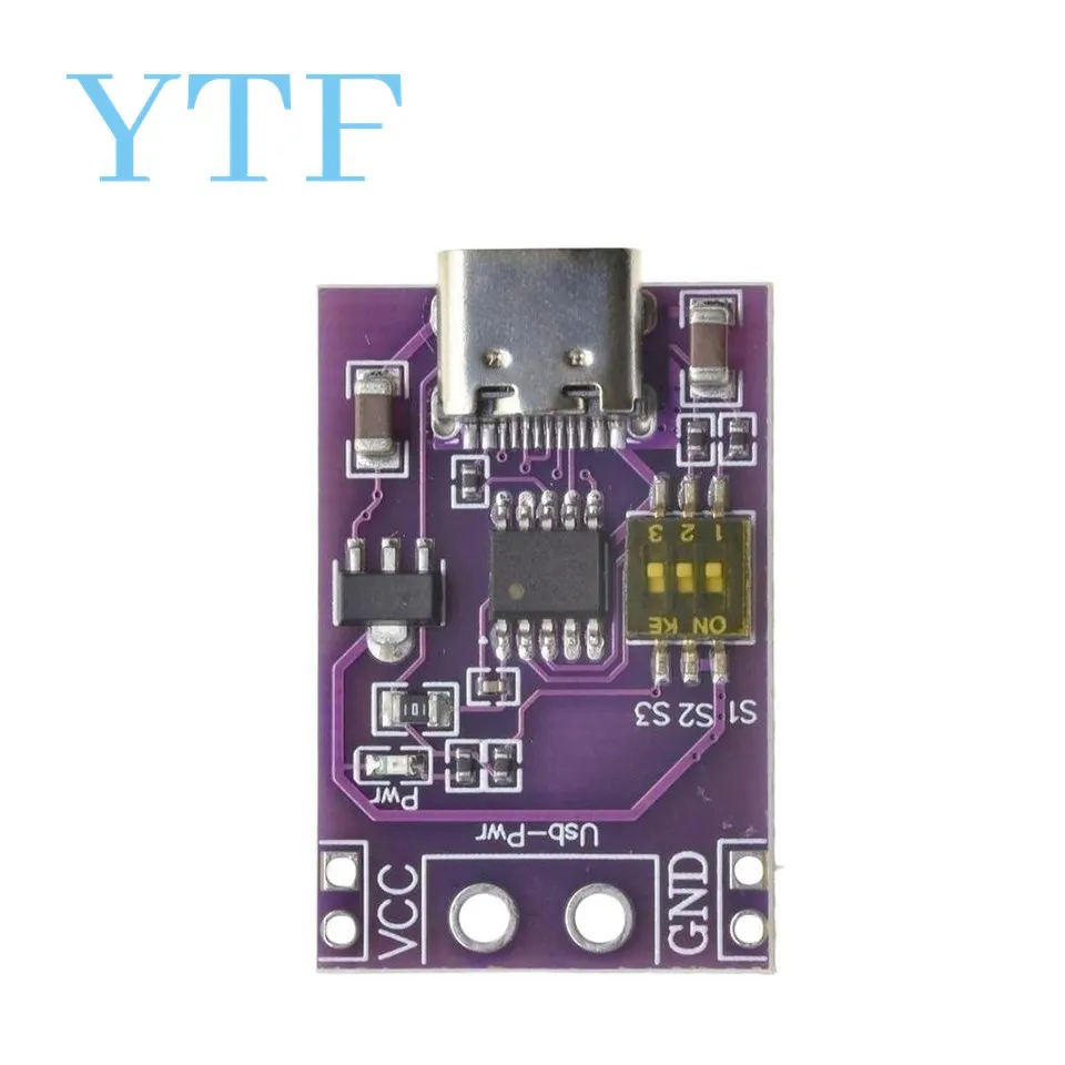 Type-C QC AFC PD2.0 PD3.0 to DC Spoof Scam Fast Charge Trigger Polling Detector USB-PD Notebook Power Supply Change Board Module