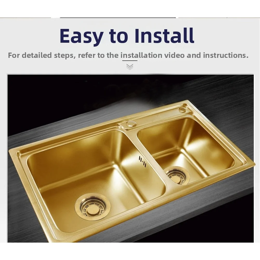 304 Stainless Steel Drain Strainer Featuring Rose Gold PVD Coating and Double Layer Build for Sink Cutouts 83mm 95mm