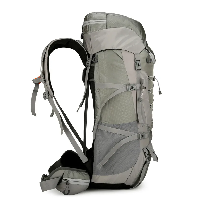 Outdoor Hiking Backpack Professional Mountaineering Bag Large Capacity Camping Backpack Multifunctional Travel Backpack Men