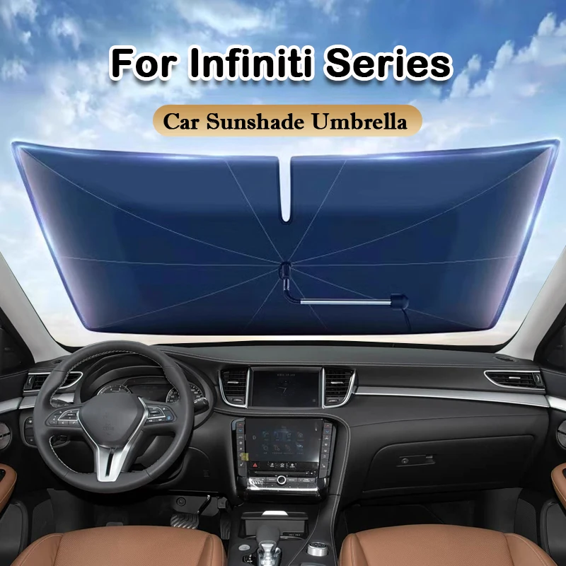 

Car Sunshade Umbrella Windshield Folding Front Parasol Umbrella Type Sun Shade For Infiniti EX FX G M QX70 QX80 Q50 QX50 QX60