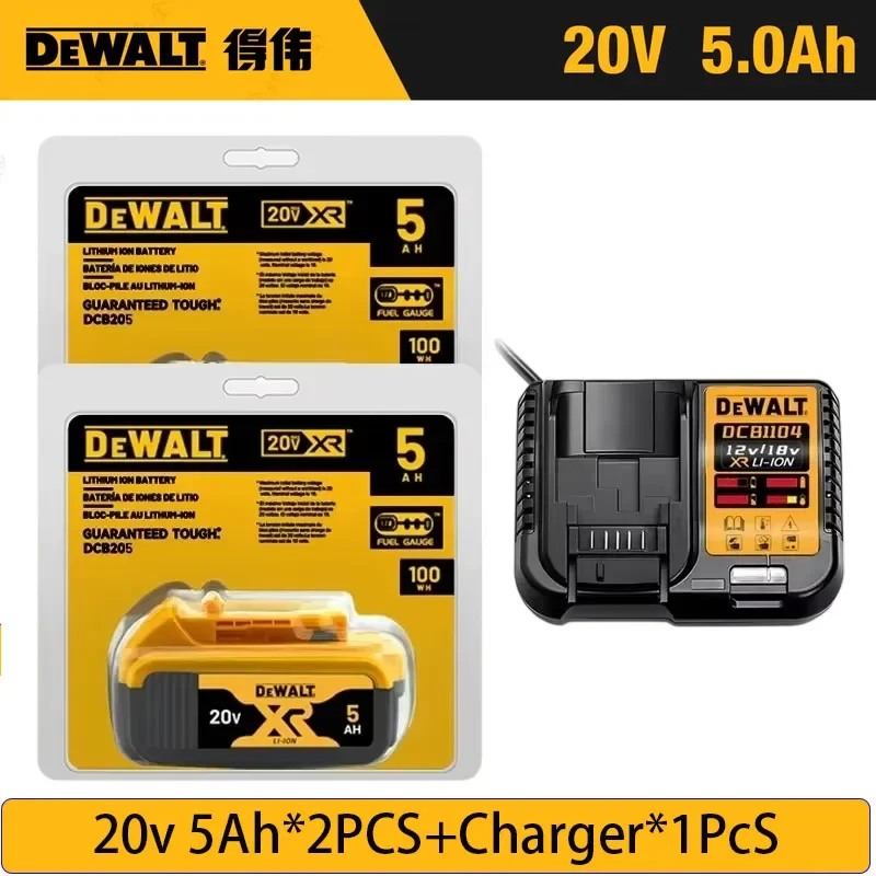 Original DeWalt 6Ah/5Ah/2Ah 20V battery replaceable DCD887 DCD805 DCF860 Dcd796 DCG406 DCF880 DCF512 DCD805 power tools battery