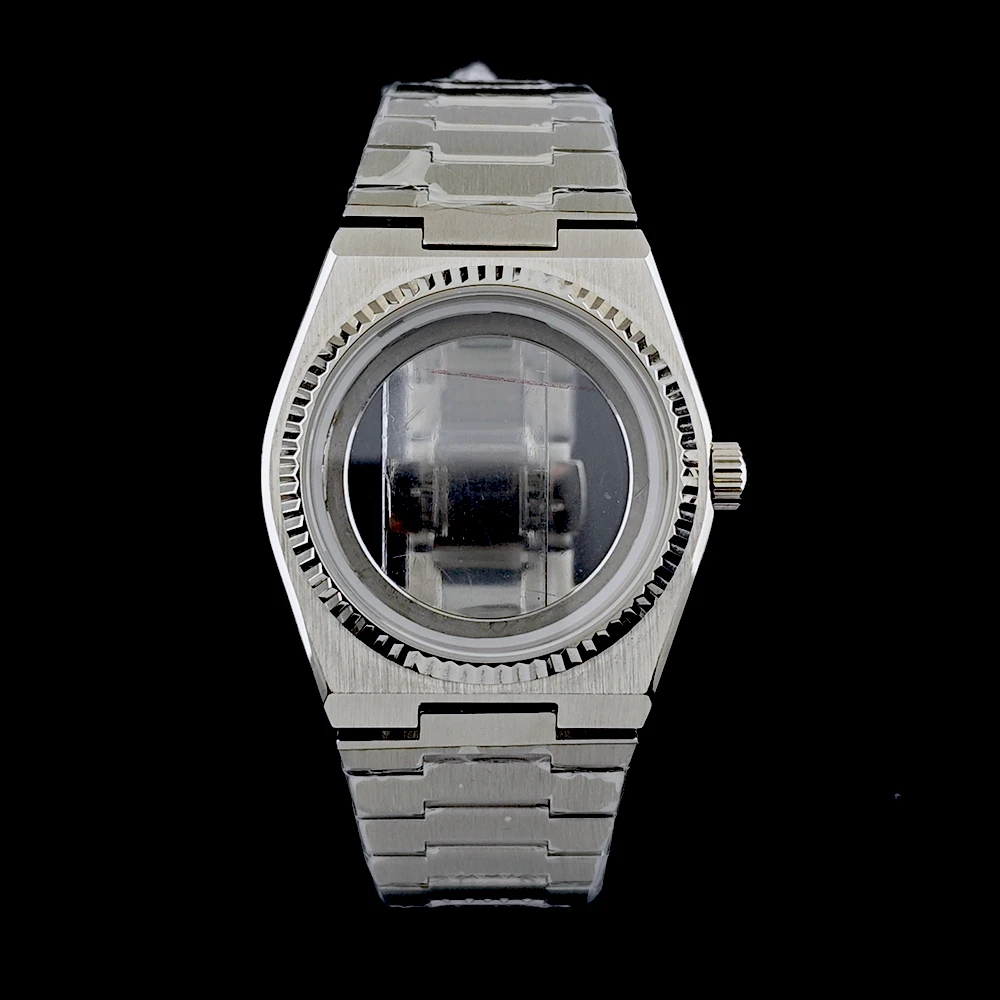 NH35 case men's watch 40mm custom logo case stainless steel case sapphire glass suitable for NH35 movement watch accessories