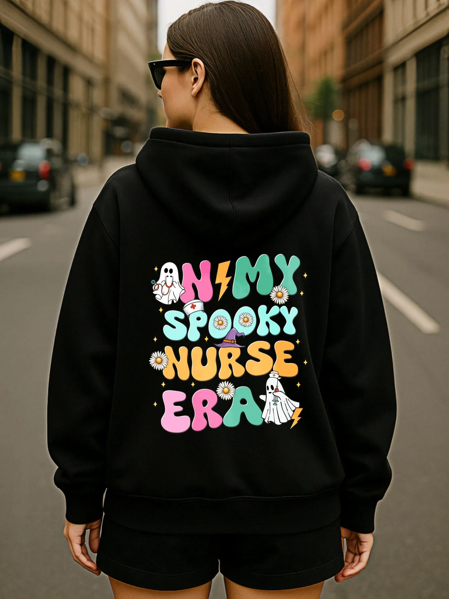 그래픽 후디 여성, 미적 디자인, 그래픽 프린트, 캐주얼 일상복, 부드러운 원단, 청소년용