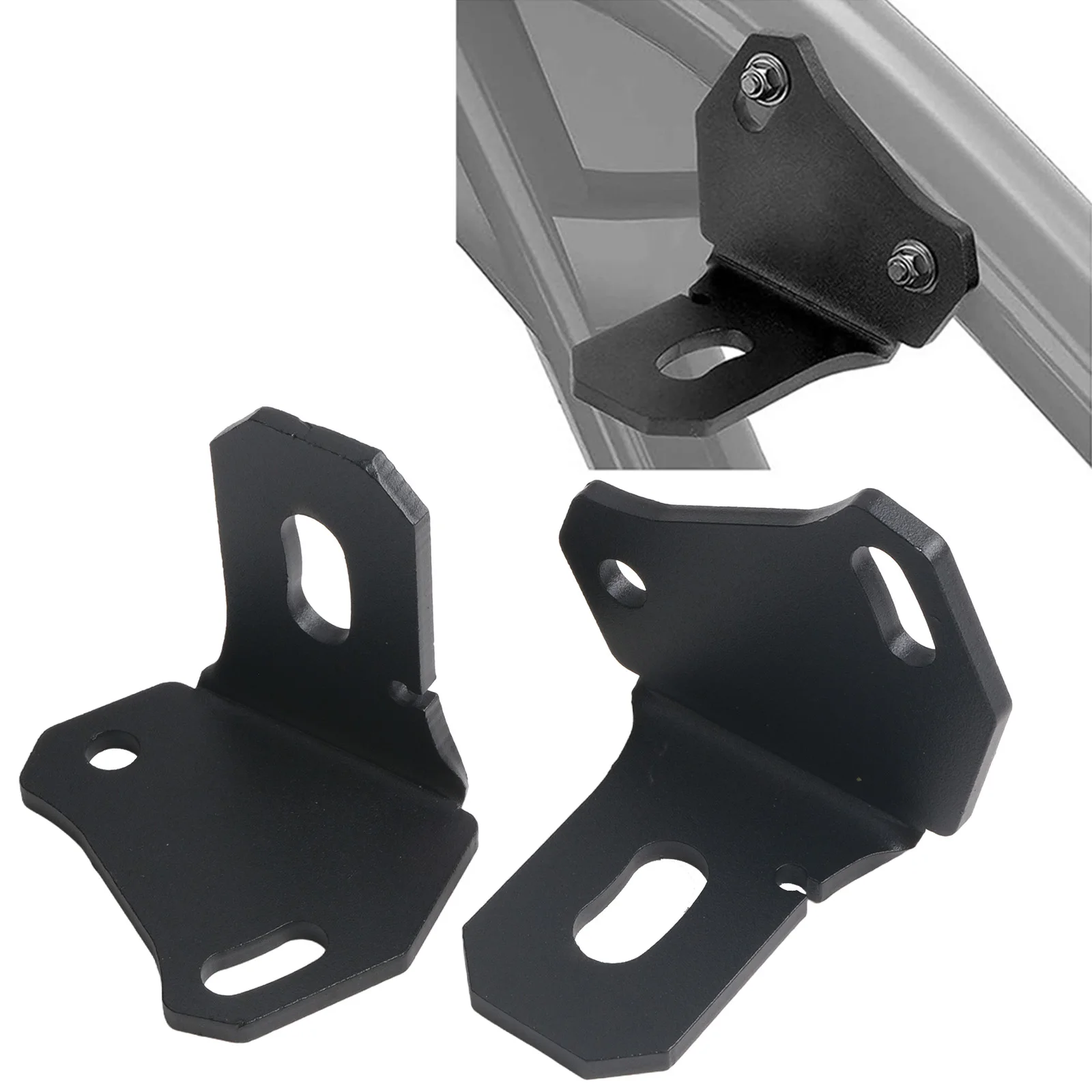 Compact Mounting Kit Adjustable Antenna Mounting Brackets Mounting Brackets 2 Pieces Black Coating Installation Kit Included
