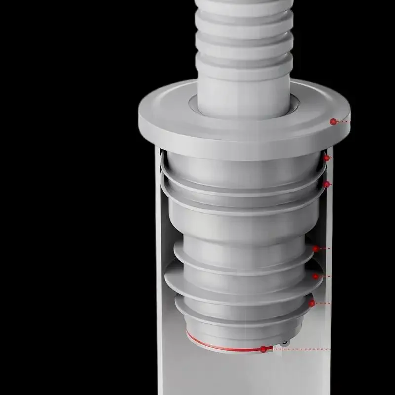 Bathroom Sewer Seal Ring Anti-odor Leak-Proof Kitchen Sink Sewer Pipe Plug Washing Machine Floor Drain Connector Stopper 1PC