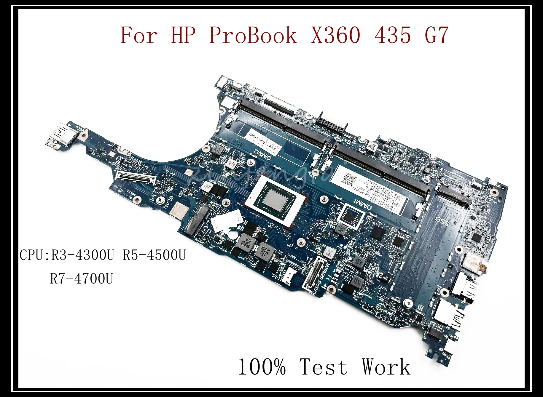 

For HP ProBook X360 435 G7 Laptop Motherboard R3/R5/R7 CPU DDR4 UMA 6050A3154701-MB-A01