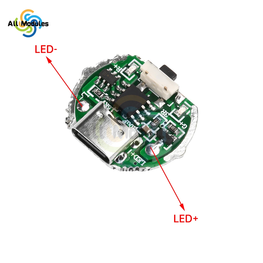 Akcesoria do sterowników ładowania latarki Płytka drukowana z przełącznikiem Zintegrowana płytka ładująca Nadaje się do koralików 10 W